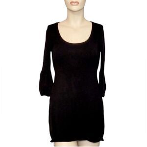 Piper Blue Black Long Sleeve Dress